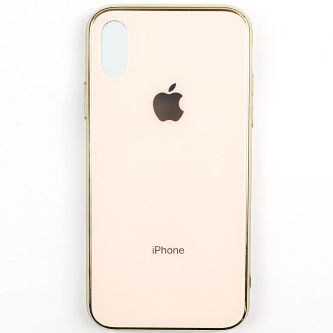 Чохол U-Like Glossy Logo series для iPhone Xs Max Золотий-1