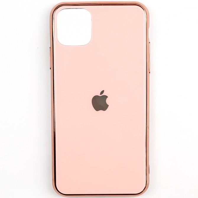 Чехол U-Like Glossy Logo series для iPhone 11 Pro Max Розовый-1