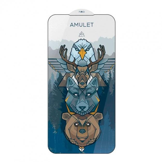 Защитное стекло AMULET 2.5D HD Antistatic для APPLE iPhone 12/ 12 Pro (0.3 мм, черное)