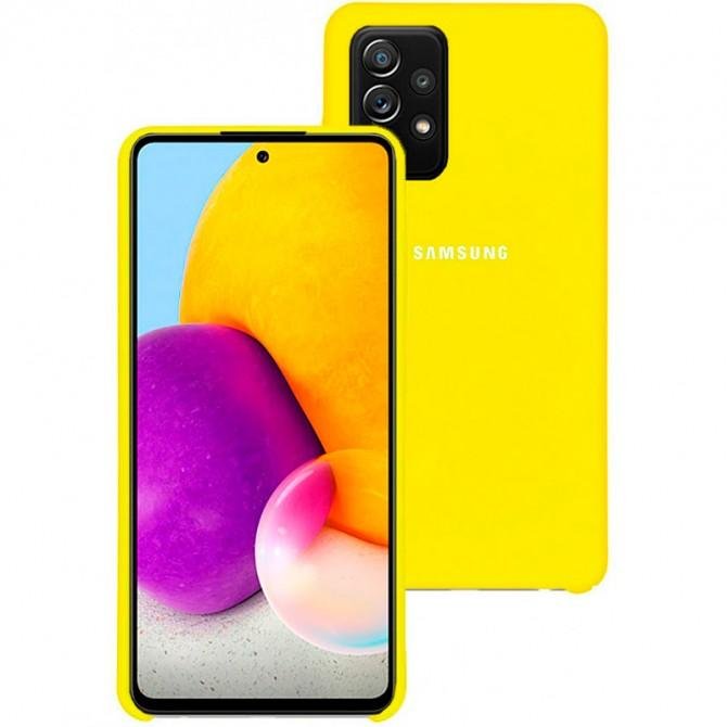 Чехол Soft Case Samsung A725 Galaxy A72 ЖелтыйFULL-1