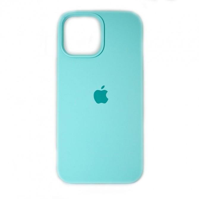 Оригінальний силіконовий чохол для iPhone 13 Pro Max Ментоловий FULL