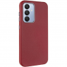 Шкіряний чохол Leather Case Metal Buttons для Samsung Galaxy A55 Red