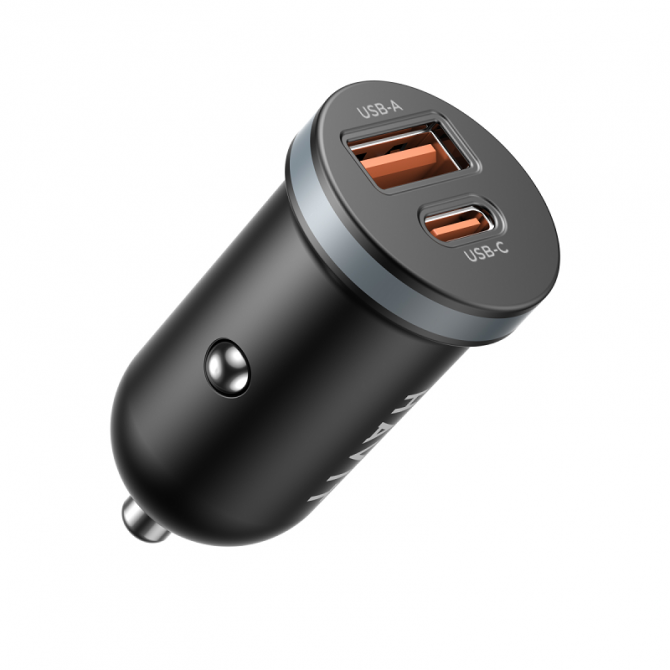 Автомобильное зарядное устройство для Havit HV-CC2043 BK USB+Type-C 30W черный-1