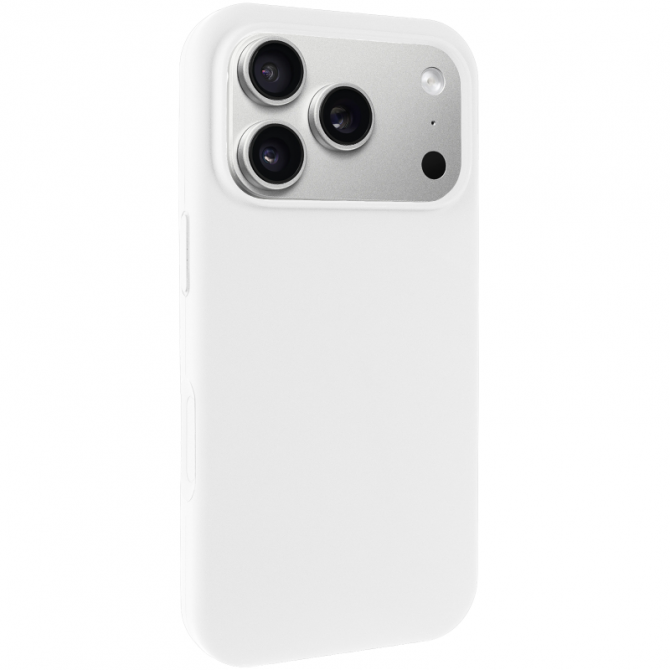 Cиликоновый чехол для iPhone 17 Pro/18 Pro White FULL (NO LOGO)-1