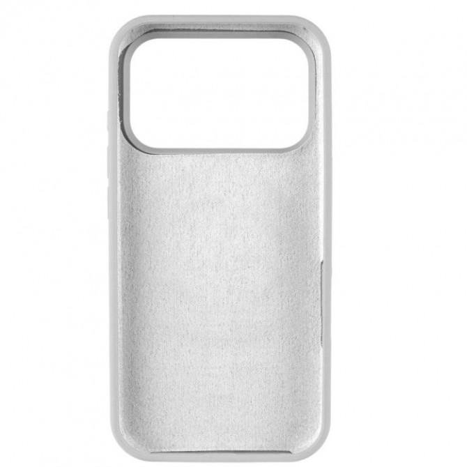Cиликоновый чехол для iPhone 17 Pro/18 Pro White FULL (NO LOGO)-2
