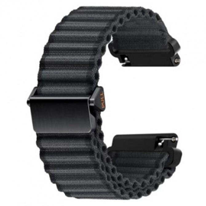 Ремінець універсальний 20mm Nylon OCEAN Design Dark Grey