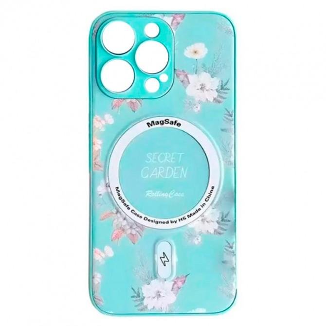TPU+PC чохол Secret Garden with MagSafe для Apple iPhone 12 Pro Max (6.5") Mint-1