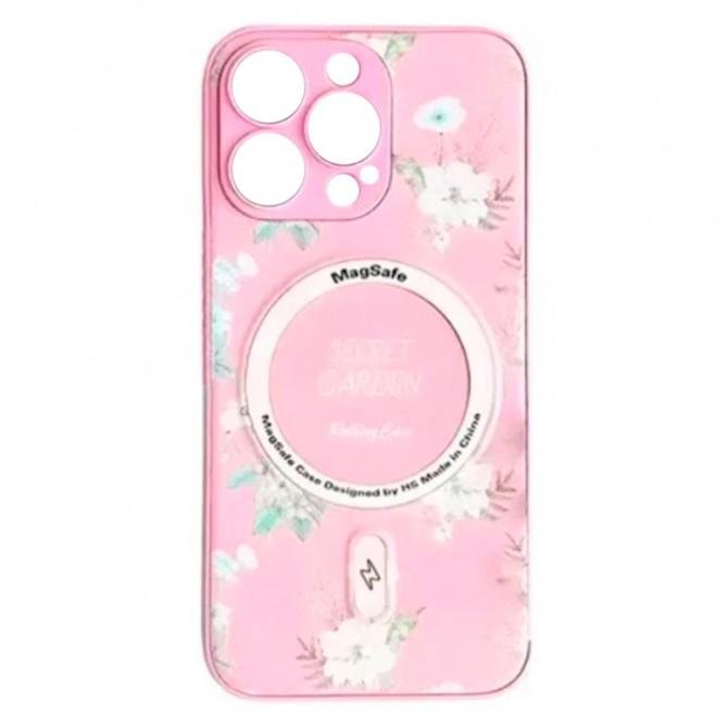 TPU+PC чохол Secret Garden with MagSafe для Apple iPhone 12 Pro Max (6.5") Pink-1