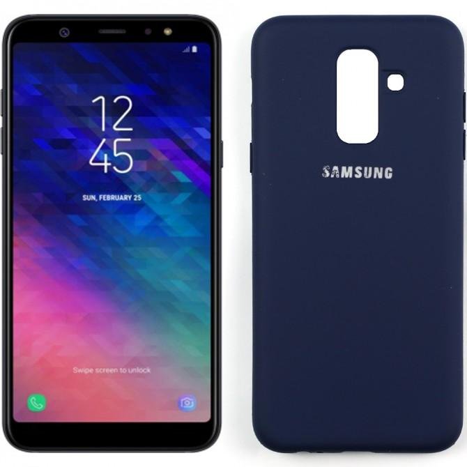 Чохол Soft Case для Samsung A605 Galaxy A6 Plus 2018 Синiй FULL