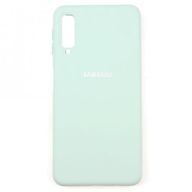 Чехол Soft Case для Samsung A750 Galaxy A7 2018 Голубой FULL-1