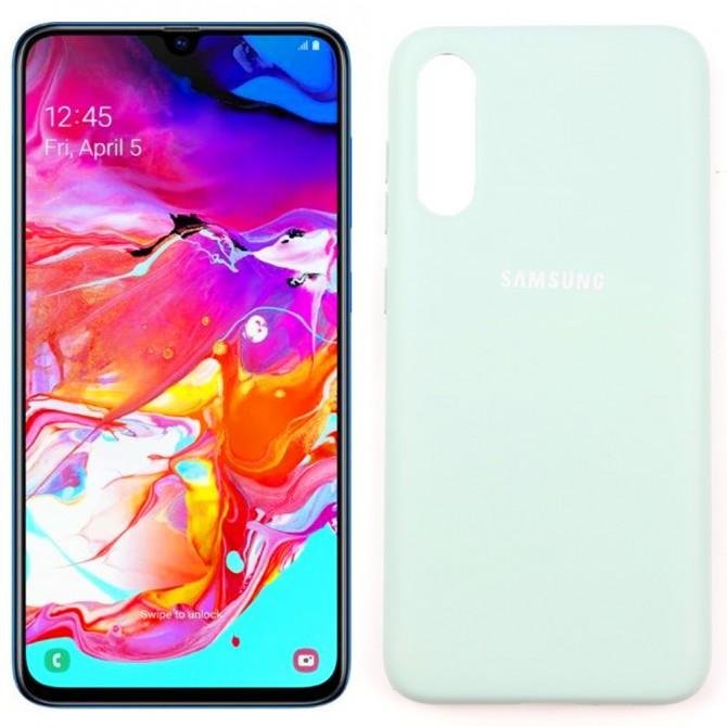 Чехол Soft Case для Samsung A705 Galaxy A70 2019 Голубой FULL