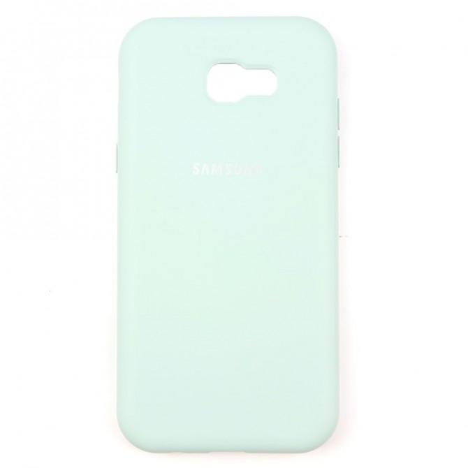 Чехол Soft Case для Samsung A720 Galaxy A7 2017 Голубой FULL-1