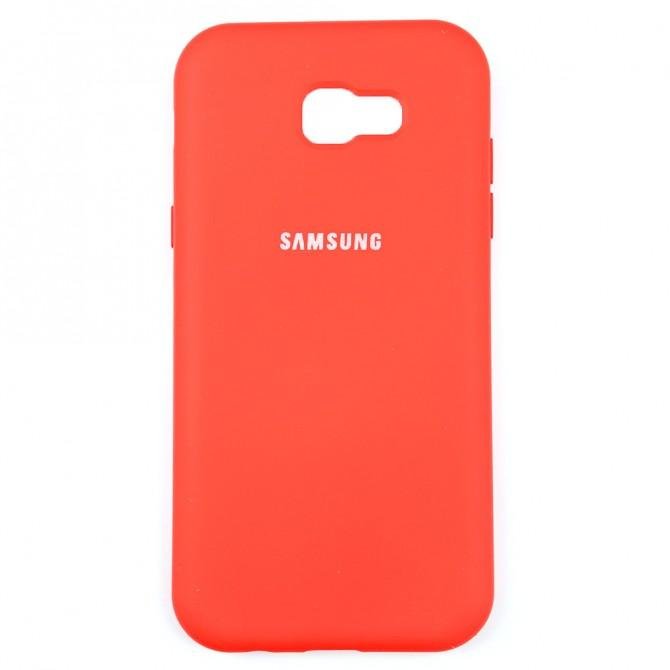 Чехол Soft Case для Samsung A720 Galaxy A7 2017 Красный FULL-1