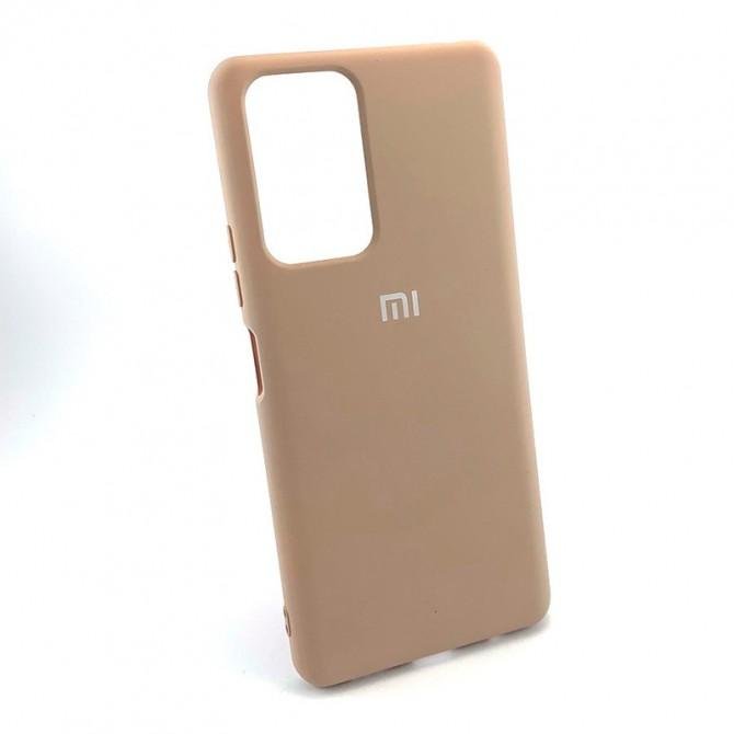 Чехол накладка Original Soft Case Xiaomi Redmi Note 10 Бежевый FULL