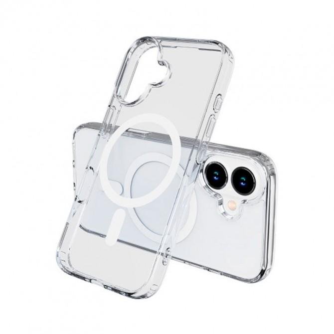 Чохол силіконовий MagSafe для Apple iPhone 16 Plus Прозорий