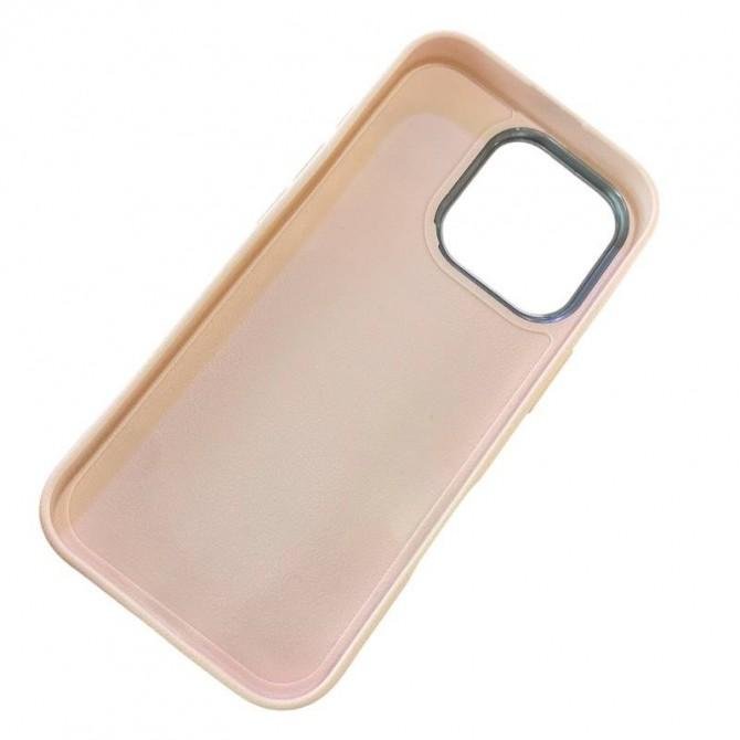 Чехол TPU Leather Toys для Apple iPhone 12 Pro/ 12 (6.1") (Coffee / Pink)-5