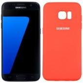 Силіконовий чохол для Samsung G935 Galaxy S7 Edge Червоний FULL