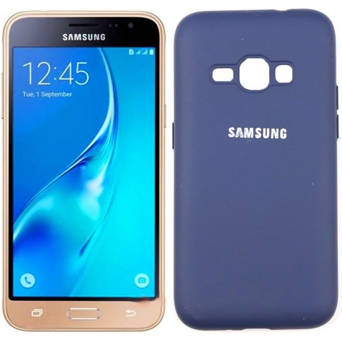 Чехол Soft Case для Samsung J120 Синий FULL
