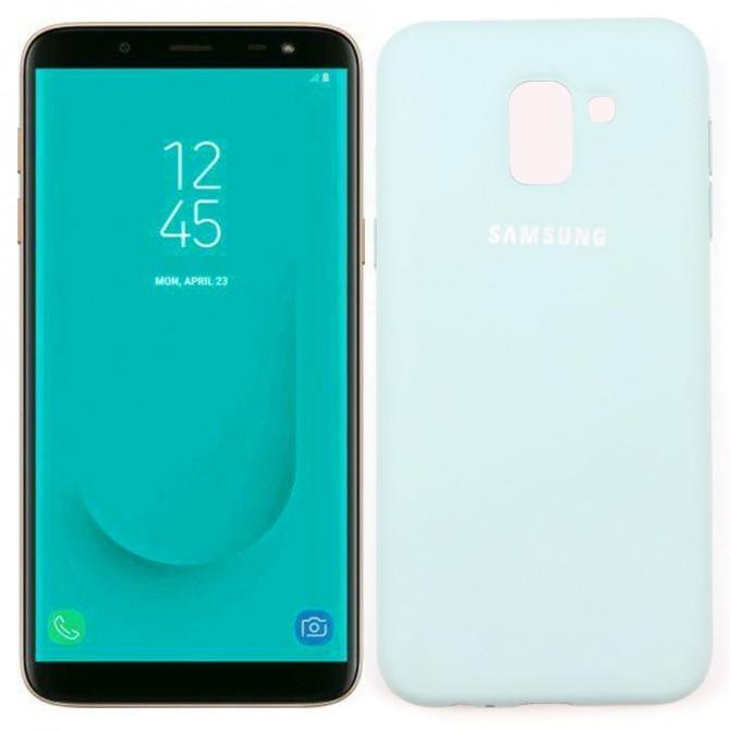 Чехол Soft Case для Samsung J6 2018 Голубой FULL