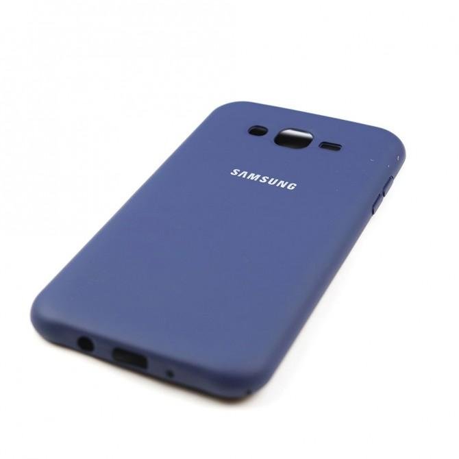 Чехол Soft Case для Samsung J700 (J7) Синий FULL-4