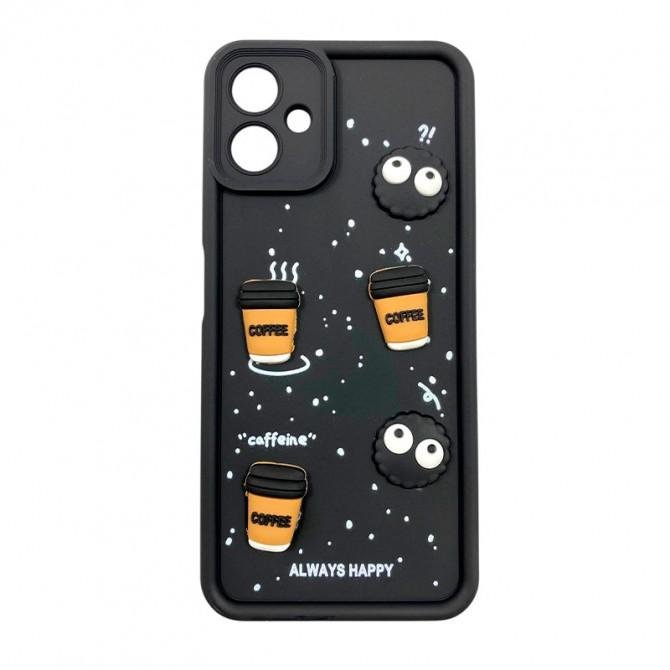 Чехол TPU Toys Case для Samsung Galaxy A06 (Black / Always Happy)
