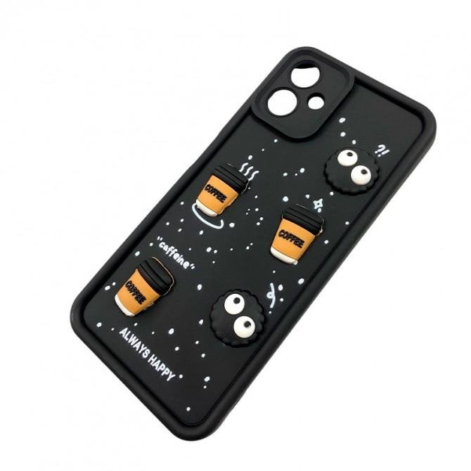 Чехол TPU Toys Case для Samsung Galaxy A06 (Black / Always Happy)-2