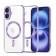 Силиконовый чехол SHINING with MagSafe для iPhone 16 Фиолетовый