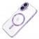 Силиконовый чехол SHINING with MagSafe для iPhone 16 Фиолетовый