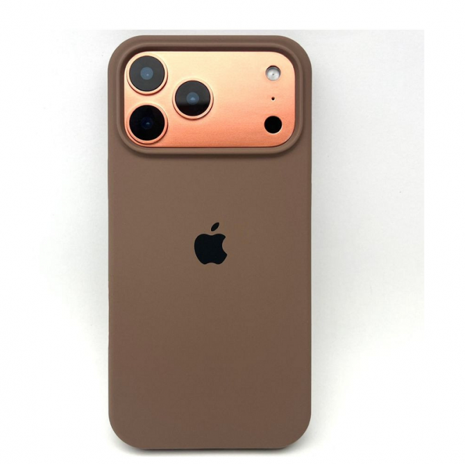Силиконовый чехол для iPhone 17 Pro Max Brown FULL