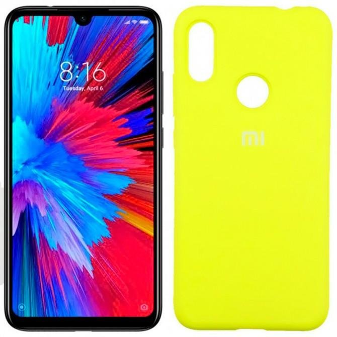 Силиконовый чехол Candy для Xiaomi Redmi Note 7 Желтый-3