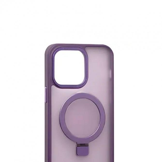 Чехол Matte Ring with MagSafe для iPhone 15 Pro Сиреневый-1