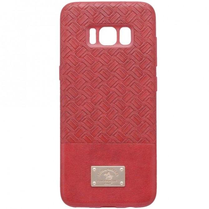 Чехол Polo Chevron для Samsung G955 Galaxy S8 Plus Red-1