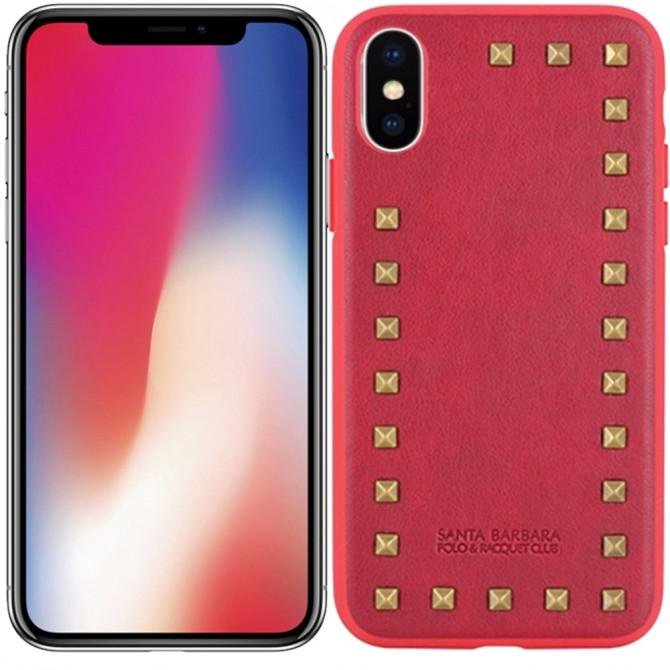 Чехол Santa Barbara Polo & Racquet Club Debonair для iPhone X Red