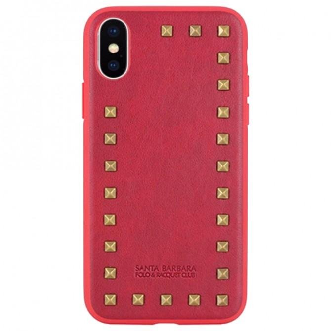 Чехол Santa Barbara Polo & Racquet Club Debonair для iPhone X Red-1