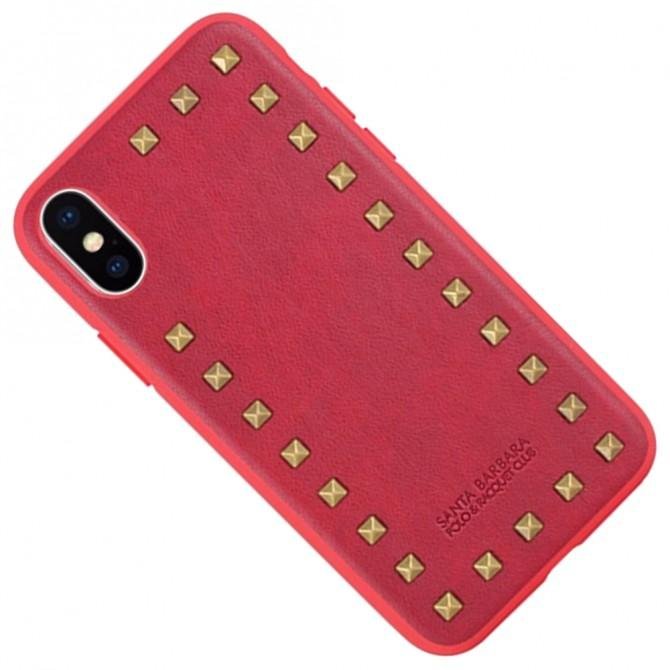 Чехол Santa Barbara Polo & Racquet Club Debonair для iPhone X Red-2