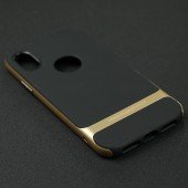 Чохол Rock Royce Series TPU+PC для Apple iPhone X (Чорний / Золотий) Чохол Rock Royce Series TPU+PC для Apple iPhone X (Чорний / Золотий)