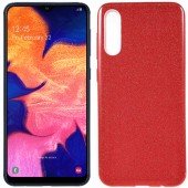 Чохол Silicone 3in1 Блискітки для Samsung A307/A505 Galaxy A30s/A50 Червоний