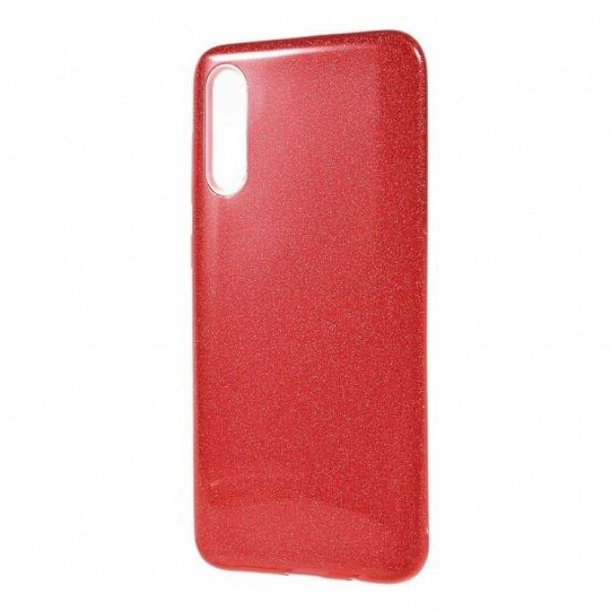 Чехол Silicone 3in1 Блёстки для Samsung A307/A505 Galaxy A30s/A50 Red-2