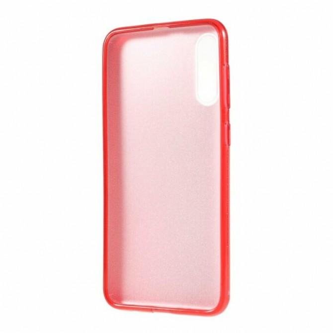 Чехол Silicone 3in1 Блёстки для Samsung A307/A505 Galaxy A30s/A50 Red-3