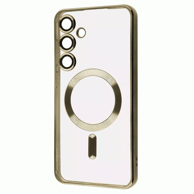 Силиконовый чехол SHINING with MagSafe для Samsung Galaxy S23 Gold