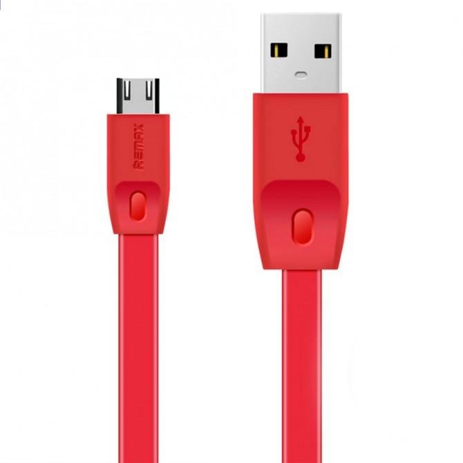 Кабель Cable Remax Full Speed RC-001m microUSB Красный 1m (5-011)