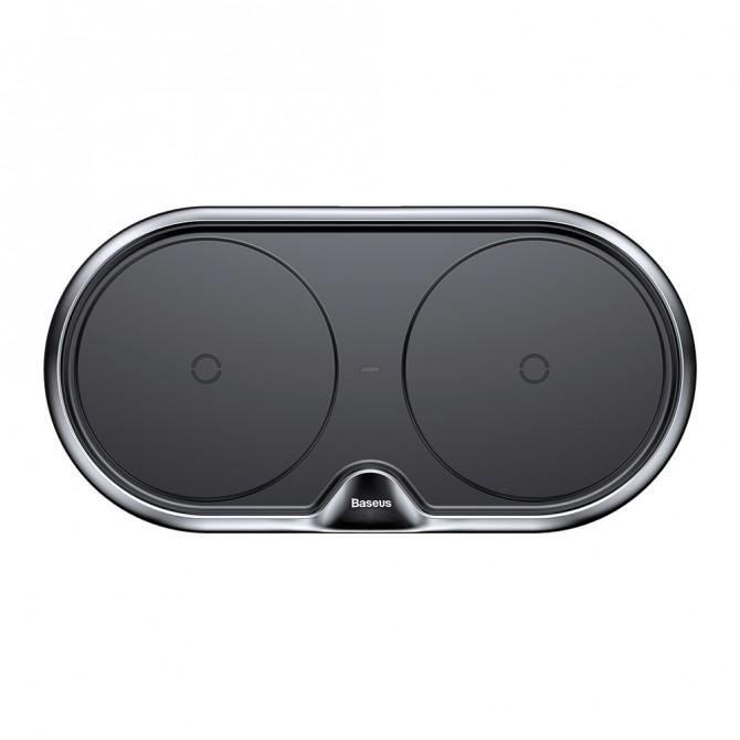 Бездротовий зарядний пристрій Baseus Dual Wireless Charger (WXXHJ-A01) Чорний