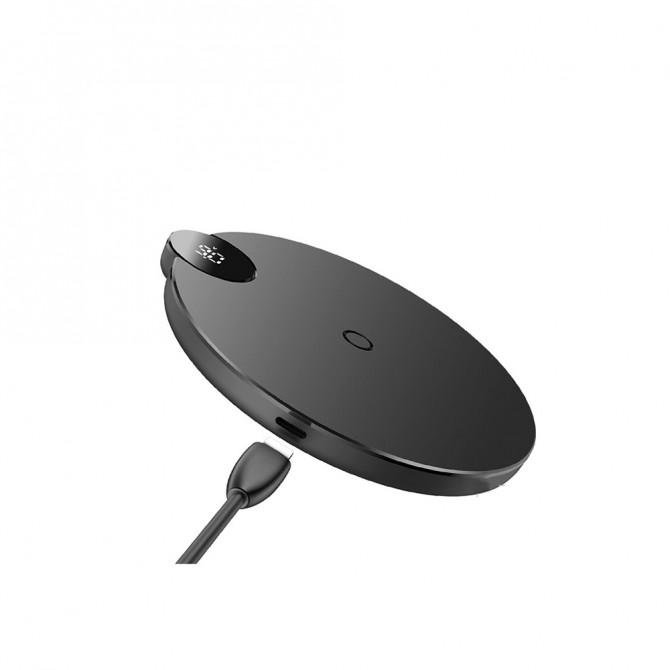 Бездротовий зарядний пристрій Baseus LED Display (WXSX-01) Чорний-1