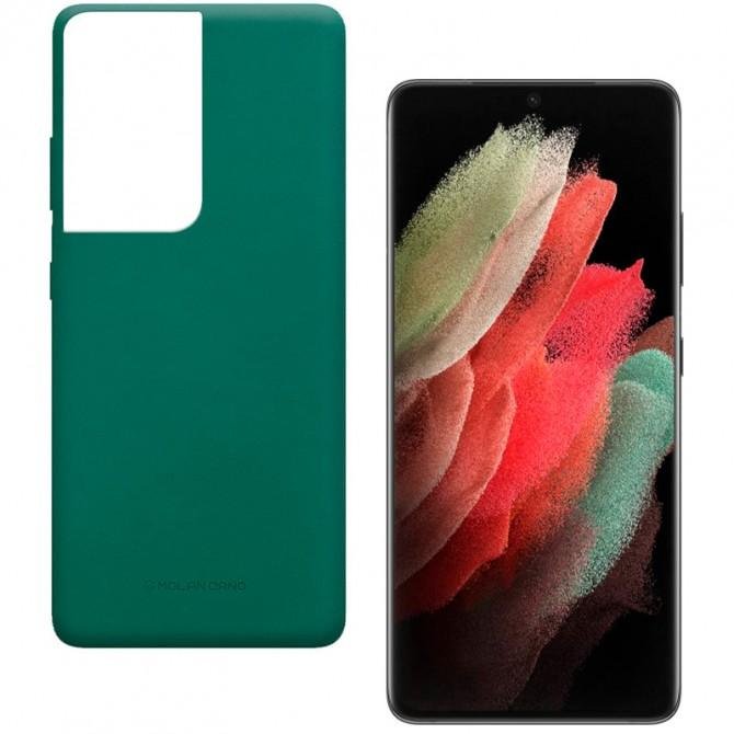 Накладка Molan Cano Smooth для Samsung G998B Galaxy S21 Ultra Green-1