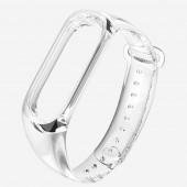 Ремінець для браслета Mi Band 5/6 (Silicon) Neon Transparent
