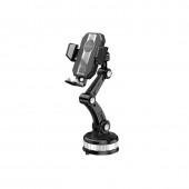 Холдер Hoco DCA33 Powerfull suction cup Black