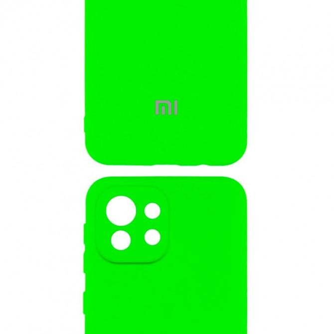 Чехол накладка Original Soft Case Xiaomi Mi 11 Lite Неоново Зеленый FULL-2