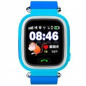Детские умные часы с GPS трекером TD-02 (Q90) Blue Детские умные часы с GPS трекером TD-02 (Q90) Blue