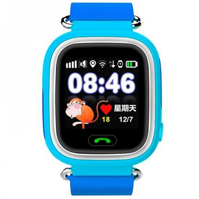 Детские умные часы с GPS трекером TD-02 (Q90) Blue-1