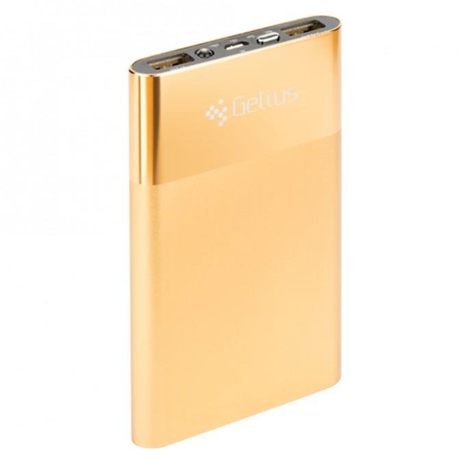 Повербанк Gelius Pro Ultra Thin 5000mAh 2.1A Золотий-2